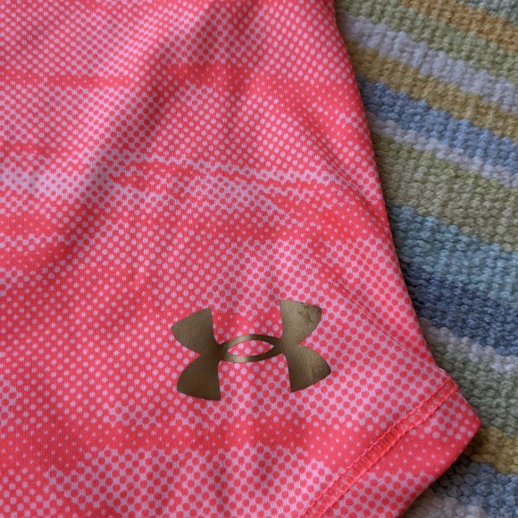 ⭐ Girls Under Armour coral Loose long sleeve top YMD - Picture 3 of 9